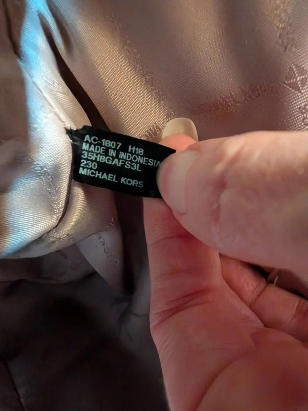 Michael Kors there stain